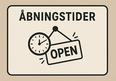 Tidsfrister & åbningsdage