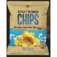 Chips sea salt, 8x150 g Kettle Cooked