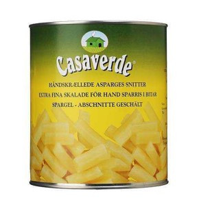Asparges hvide snitter u/hoved, 3 kg / 1,85 kg