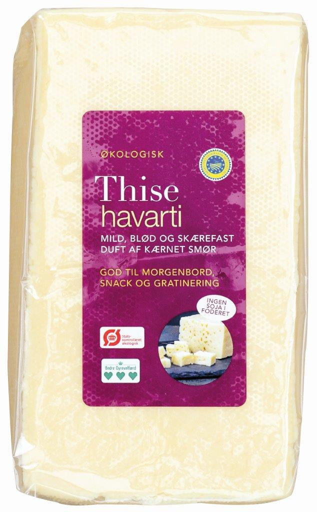 ØKO ost havarti, 1,7 kg Thise