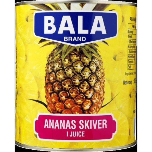 Ananas i skiver, 3*3 kg