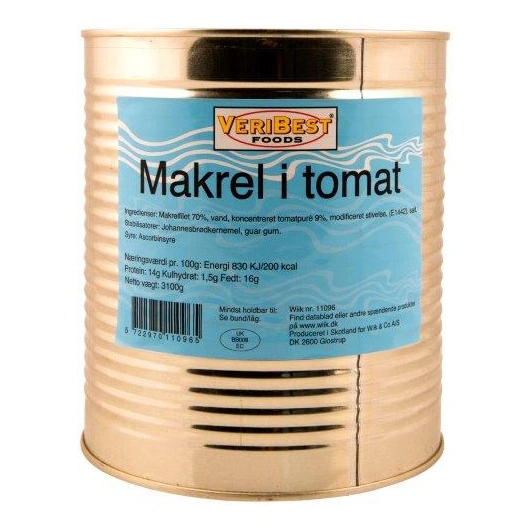 Makrel tomat, 3 kg