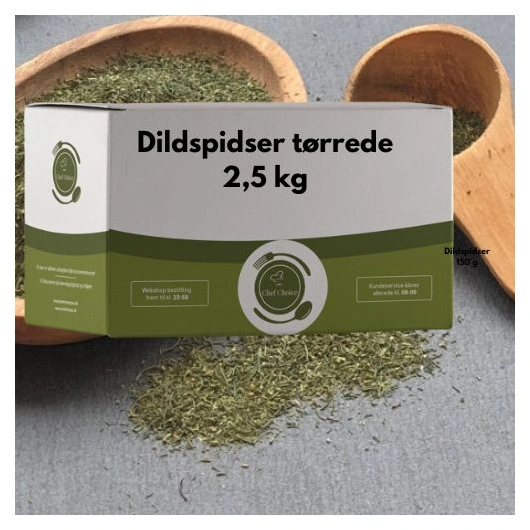 Dildspidser tørret, 2,5 kg Chef Choice