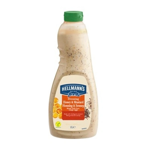 Honning- og sennepsdressing, 1 liter Hellmann's