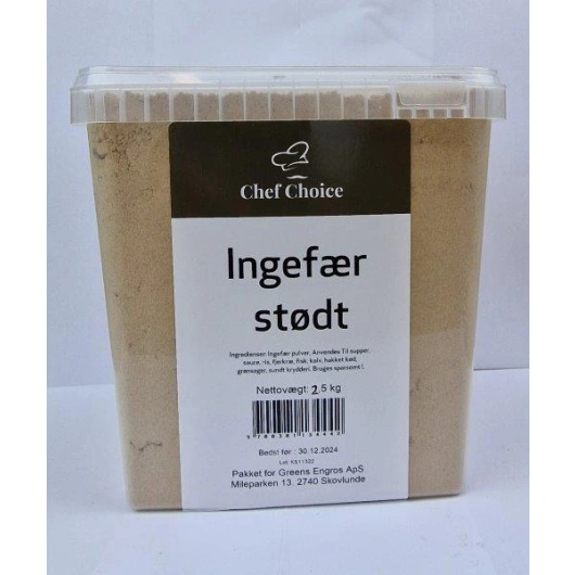 Ingefær pulver, 2,5kg