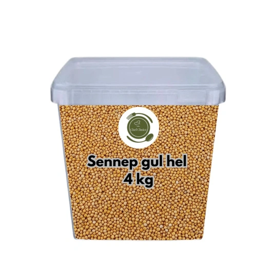 Sennep gul hel tørrede, 4 kg Chef Choice