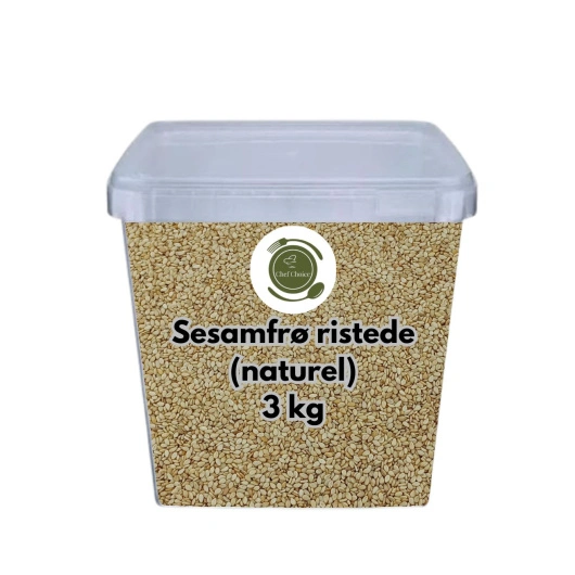 Sesamfrø ristede (naturel), 3 kg Chef Choice