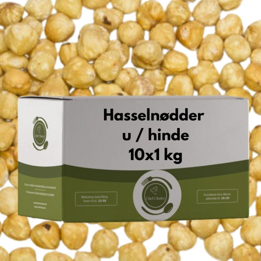 Hasselnødder u/hinde, 1 kg Chef Choice