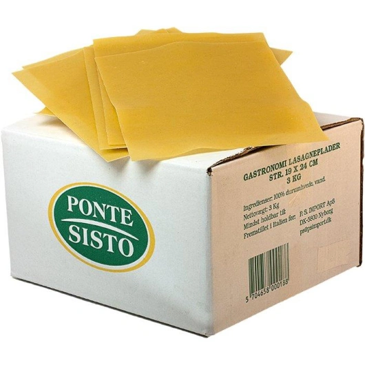 Pasta lasagneplader 180*240mm, 3kg