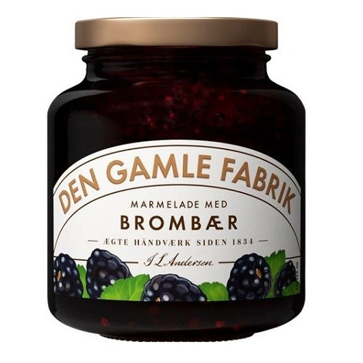 Marmelade m/Brombær, 600 g Den Gamle Fabrik