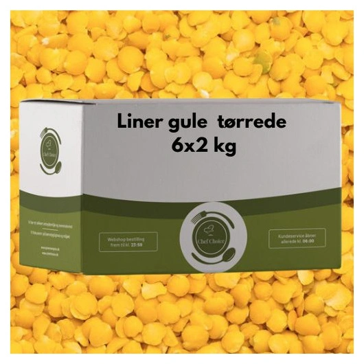 Linser gule tørrede, 2 kg Chef Choice