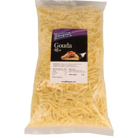Ost gouda revet 48%, 6*1kg