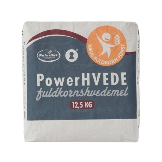 Mel hvedemel fuldkorn, 12,5 kg PowerHvede