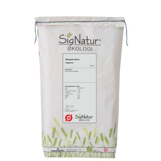 ØKO rugkerner skårne, 12,5 kg