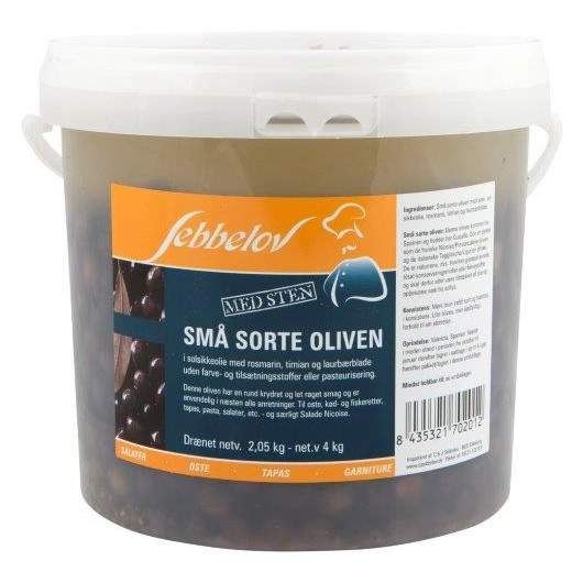 Oliven nicoise m/sten provence, 4 kg