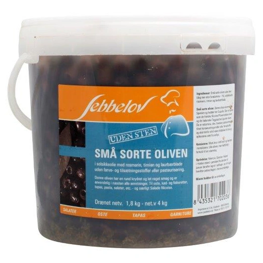 Oliven nicoise u/sten provence, 4 kg