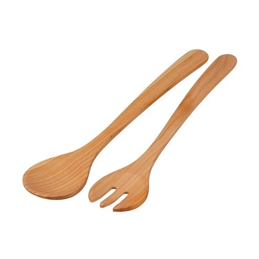 Salatbestik 35 cm, Kirsebærtræ stk.