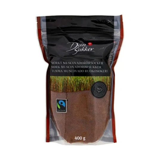 Muscovadorørsukker lys Fairtrade, 400 g