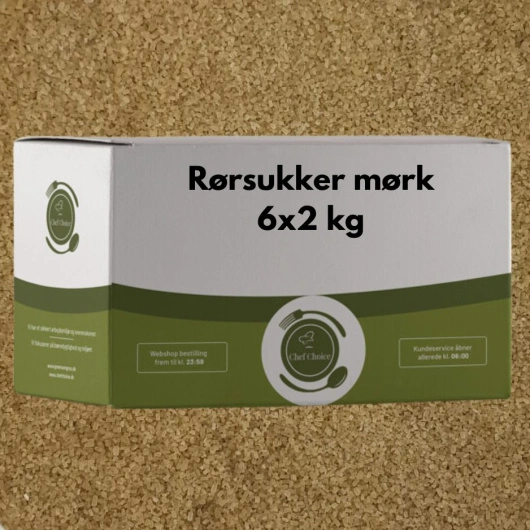 Rørsukker mørk, 2 kg Chef Choice