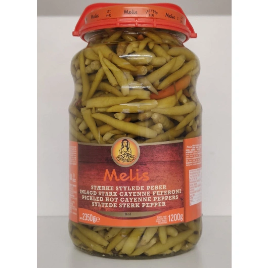 Chilipeber stærk syltede, 2,35 kg / 1,2 kg Melis