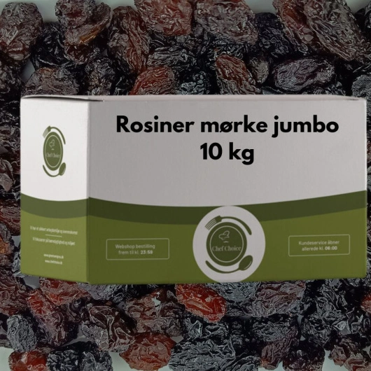 Rosiner mørke jumbo, 10 kg