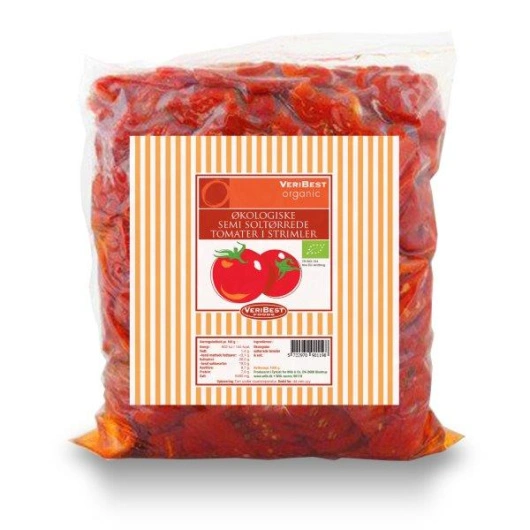 ØKO tomat  soltørrede strimler, 1kg