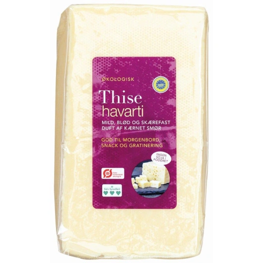 ØKO ost havarti, 2*1,7 kg Thise