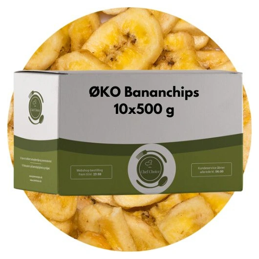 ØKO Bananchips, 10*500 g Chef Choice