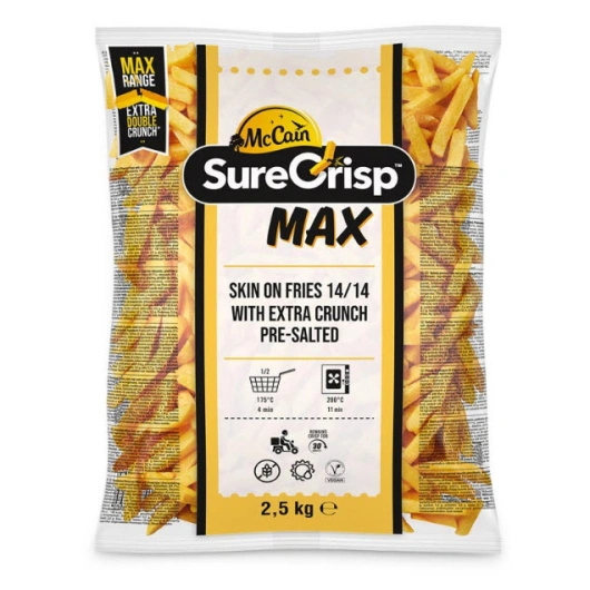 Pommes frite Suercrisp Max 14x14mm coated M/S fros 4*2,5 kg