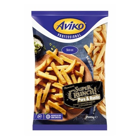 Pommes frites Super Crunch Pure & Rustic  frost, 2,5 kg Avik