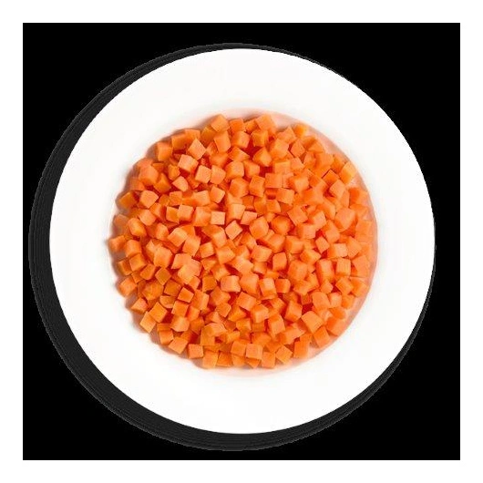 Gulerødder i tern frost, 2,5 kg