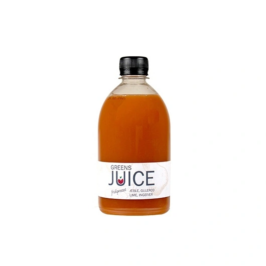 Æble/Gulerod/Ingefær/Lime Friskpresset Greens2Go 500 ml