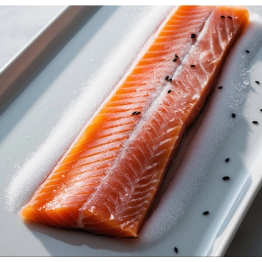 Laks røget i skiver   frost, kg