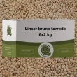 Linser brune tørrede, 6*2 kg Chef Choice