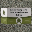 Bønner mung sorte (Urid whole )tørrede, 6*2 kg