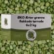 ØKO Ærter grønne flækkede tørrede, 2 kg Chef Choice
